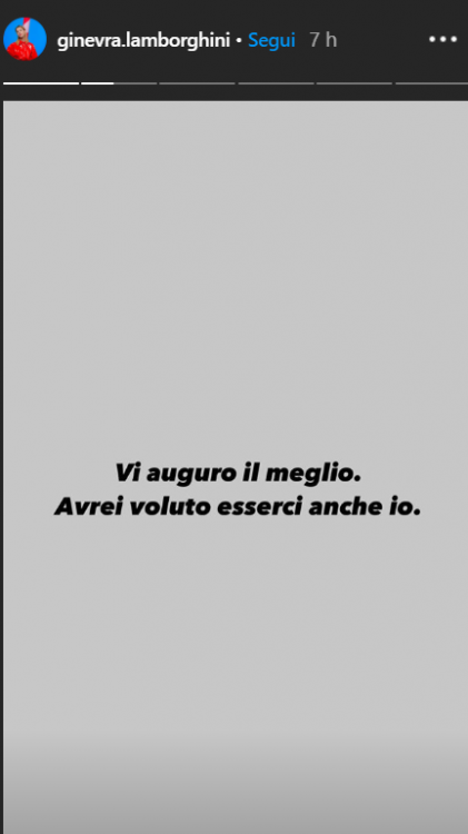 Ginevra Lamborghini (screenshot ig stories)