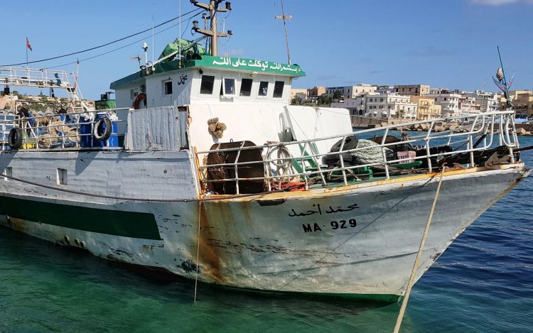 Lampedusa, l'imbarcazione tunisina 
