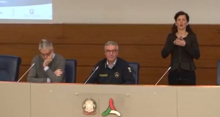 Conferenza Protezione Civile Borrelli