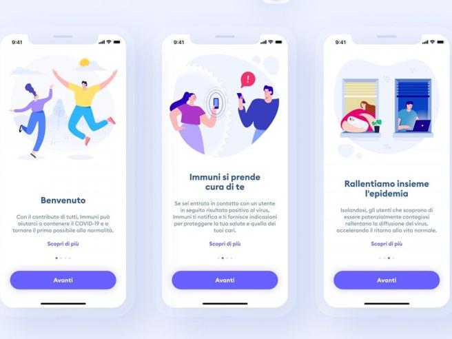 Immuni app (corriere.it)