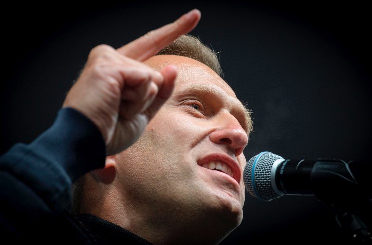 Caso Navalny foto messaggio avvelenamento
