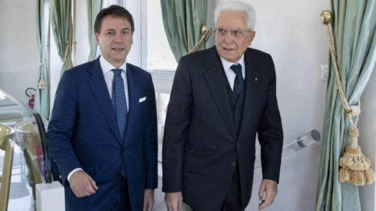 Giuseppe Conte e Sergio Mattarella