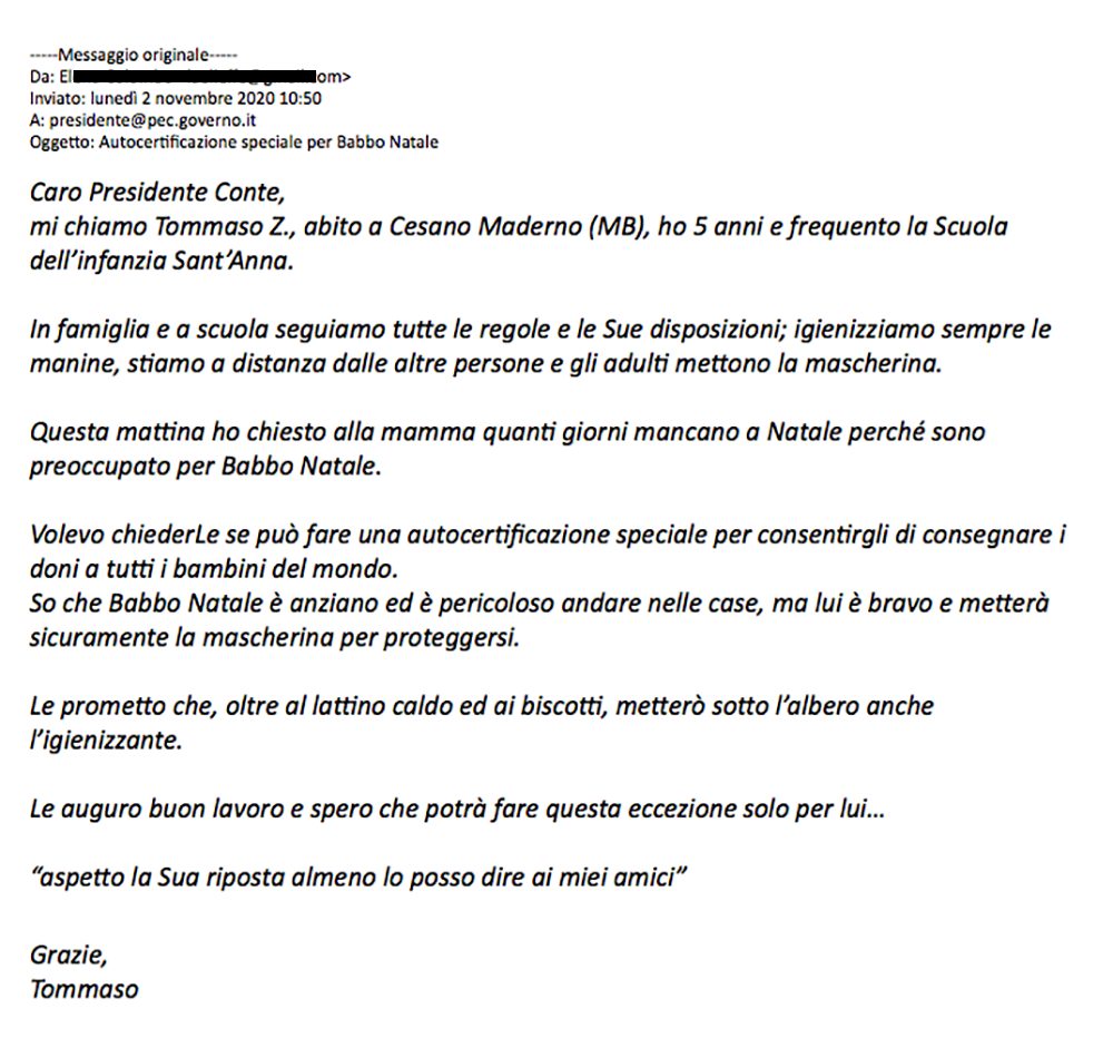 Lettera a Conte