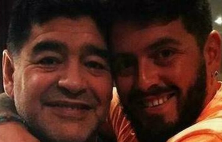 Maradona e il figlio Diego jr