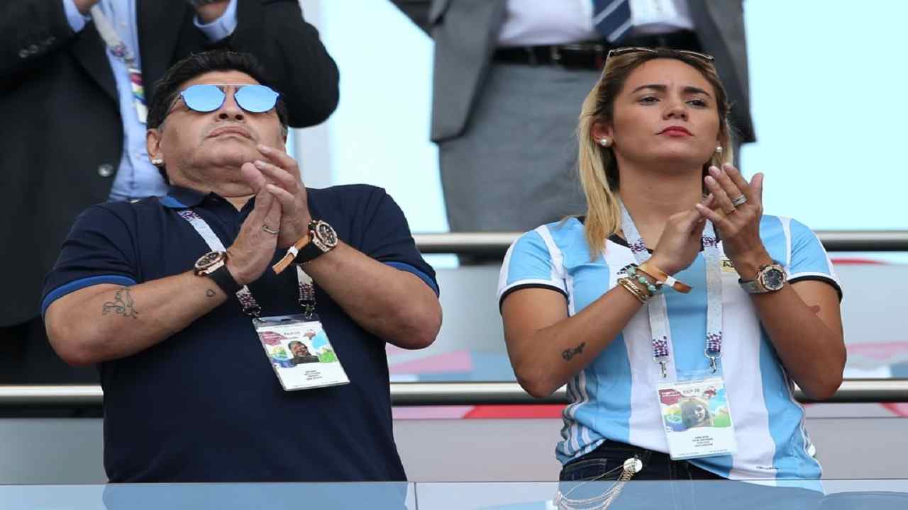 Maradona e Rocio Olivaestromessa ex fidanzata