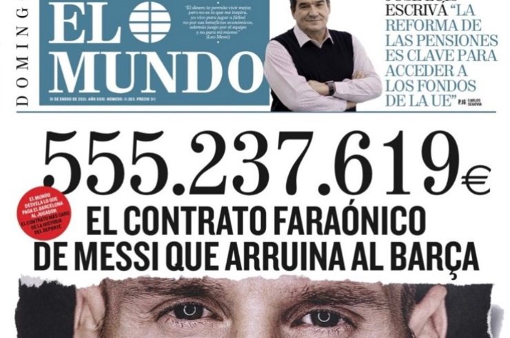 El Mundo - Lionel Messi - Contratto - screenshot