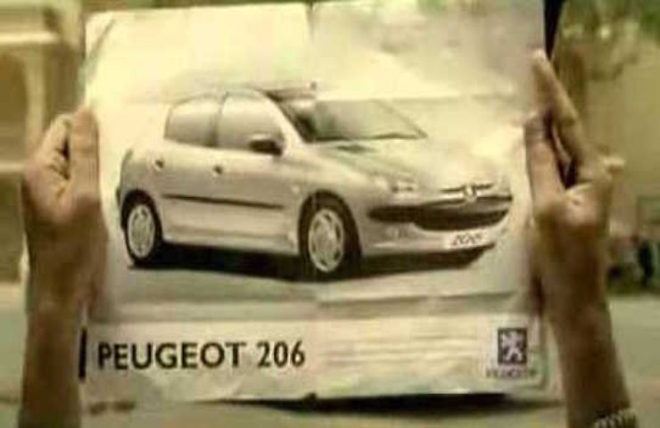 Ti sblocco un ricordo, spot Peugeot 206