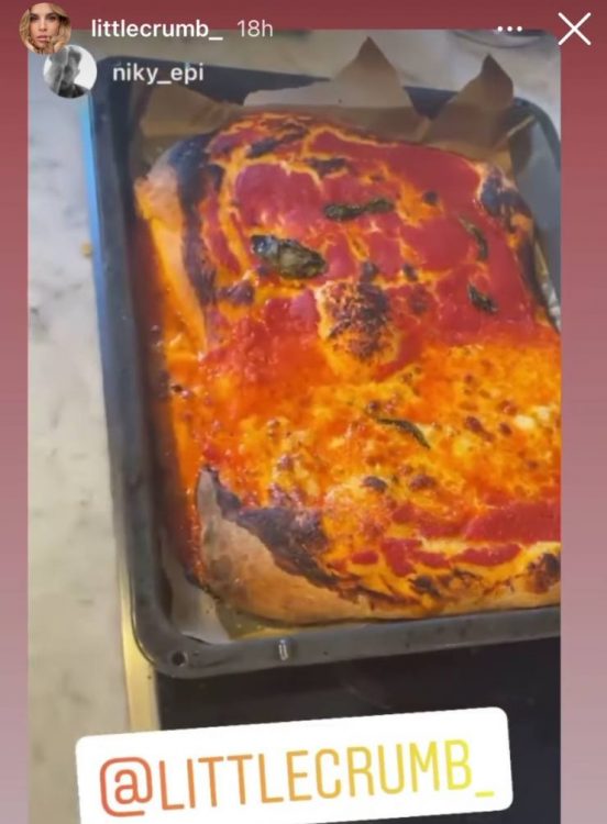 Elisabetta Canalis pizza figlia rientro in italia