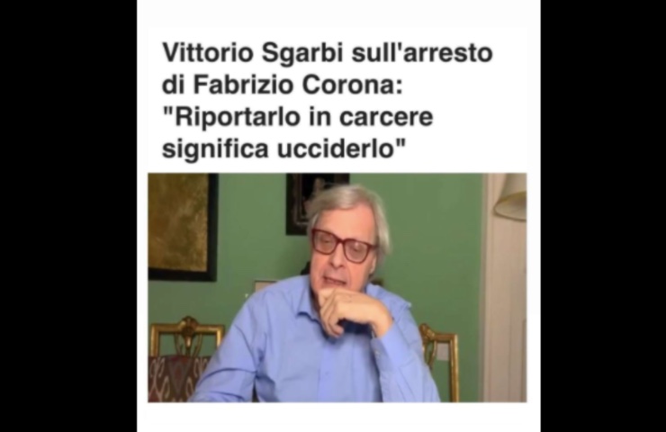 Vittorio Sgarbi Fabrizio Corona 
