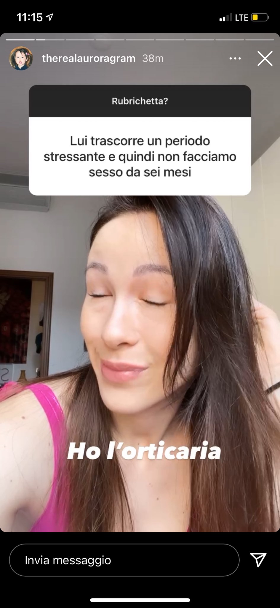Aurora Ramazzotti rubrichetta instagram