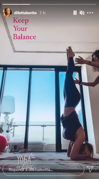 Diletta Leotta e lo yoga