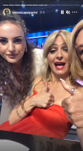 Peparini, Arisa e Pettinelli selfie