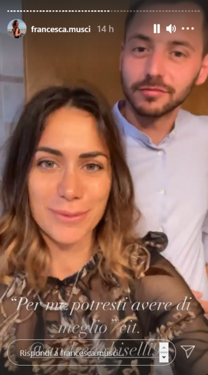 Francesca Musci e Andrea Ghiselli amore nascosto social