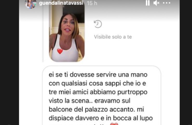 Guendalina Tavassi nuova testimonianza aggressione