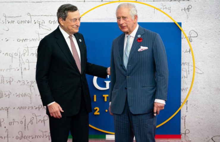 Principe Carlo e Mario Draghi