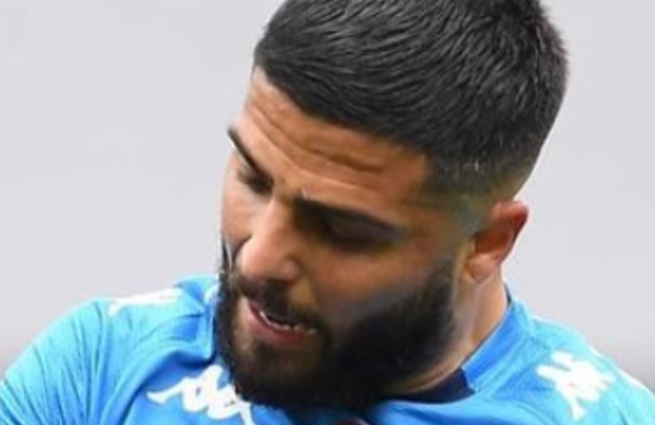 Lorenzo Insigne con la maglia del Napoli