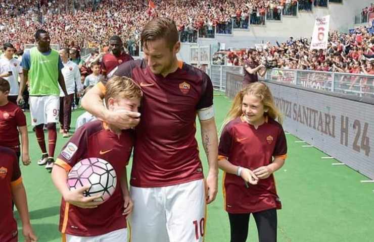 Cristian Totti reazione