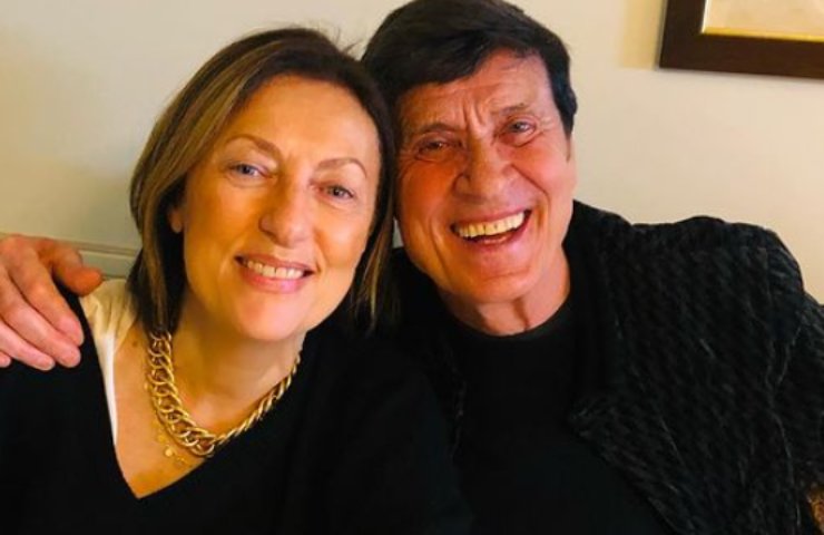 Gianni Morandi festeggiamenti post Sanremo