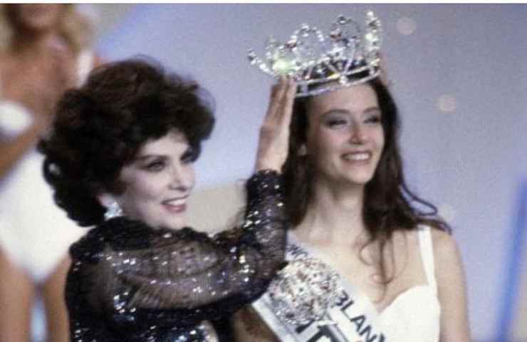 Gloria Zanin e Gina Lollobrigida Miss Italia 1992