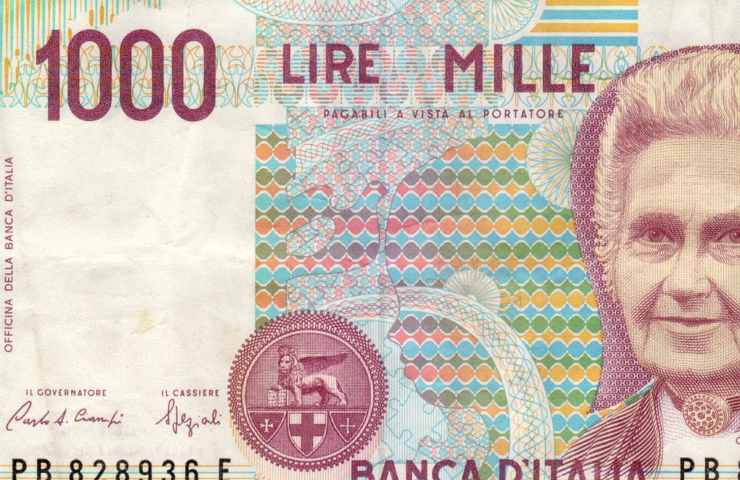 mille lire banconota 