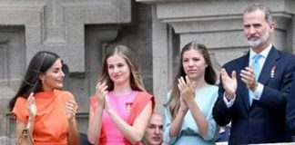 Letizia di Spagna Leonor e Sofia abiti indossati festa patrono Santiago