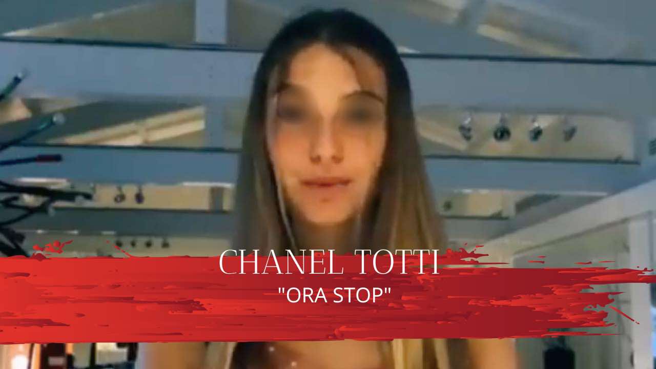 Chanel Totti provocazione risposta glaciale 