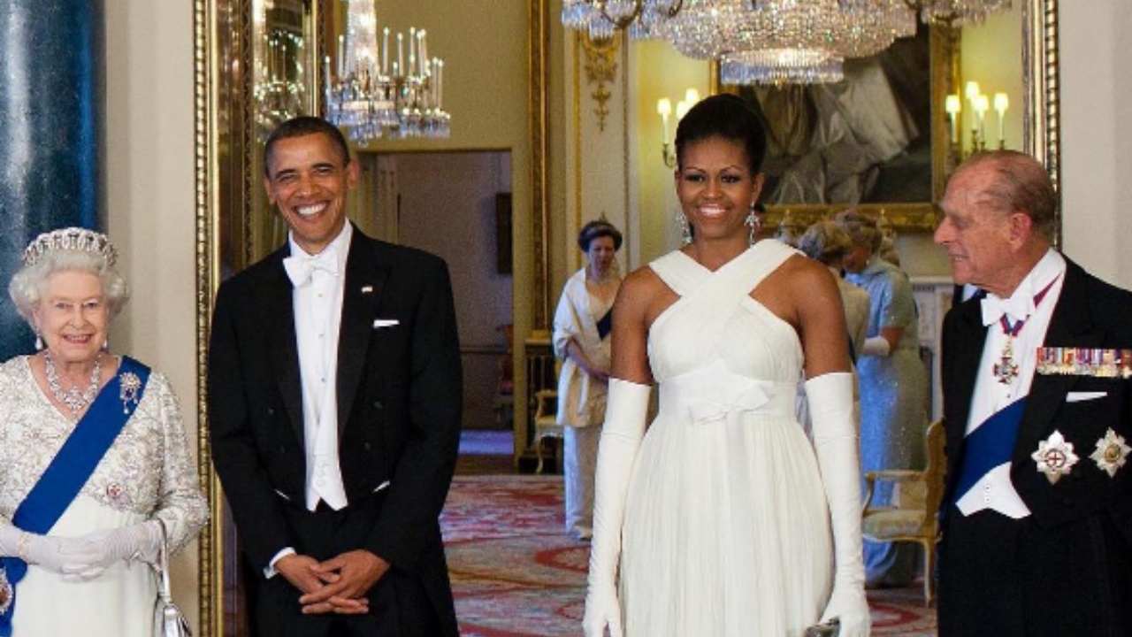 Barack obama regina elisabetta principe filippo michelle 