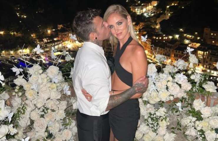 Fedez e Chiara Ferragni bacio