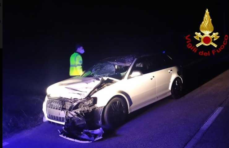 Audi distrutta Pieve del Grappa 