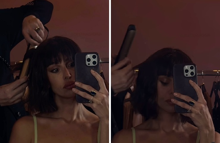 Belen Rodriguez selfie allo specchio